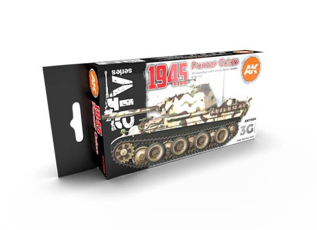 AFV Series 1945 Late War Panzer Camouflage 3rd Generation Acrylic Paint Set