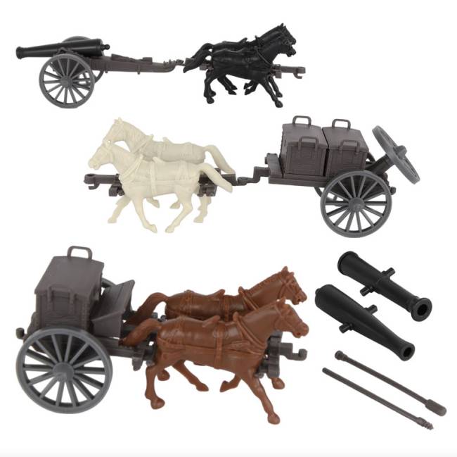 BMC CTS American Civil War Artillery Horse Wagon - Cannon Limber Caisson