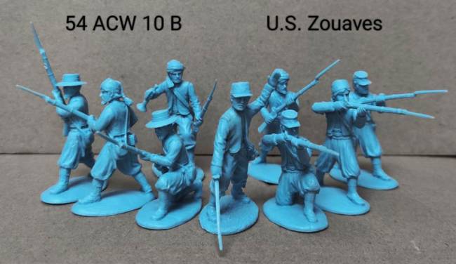 American Civil War Union U.S. Zouaves - Blue Plastic