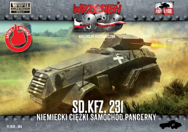 First to Fight WWII German Sd.Kfz.231 Heavy Armored Car 