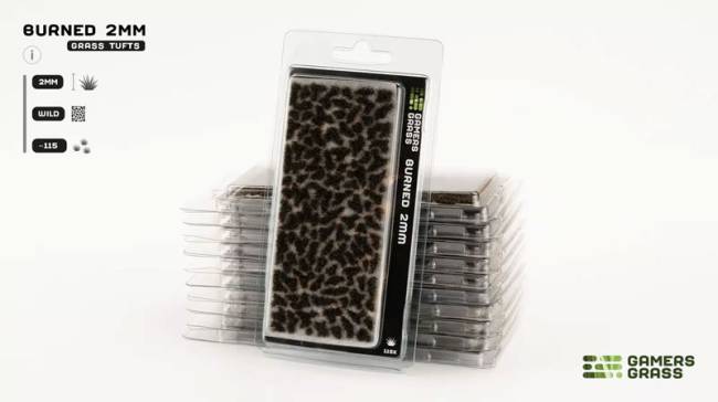 Gamers Grass 2mm Grass Tufts - Burned