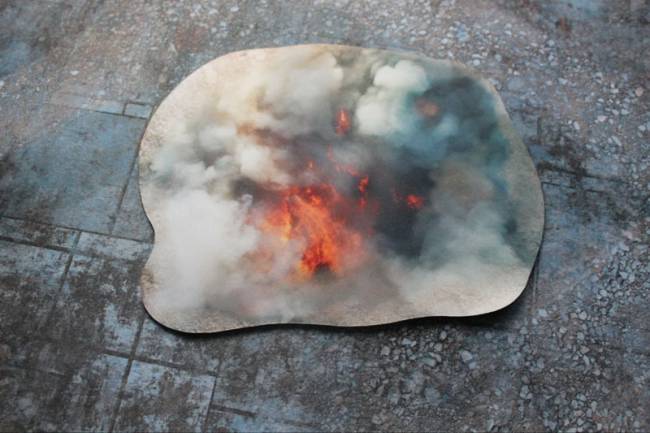 Double Sided Neoprene Terrain  - Pond and Explosion - ONLY 1 AVAILABLE AT THIS PRICE