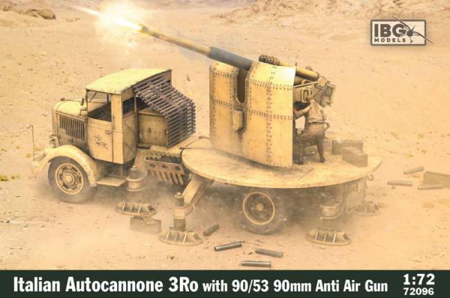 3Ro Italian Autocannone 90/53 with 90mm Anti Air Gun