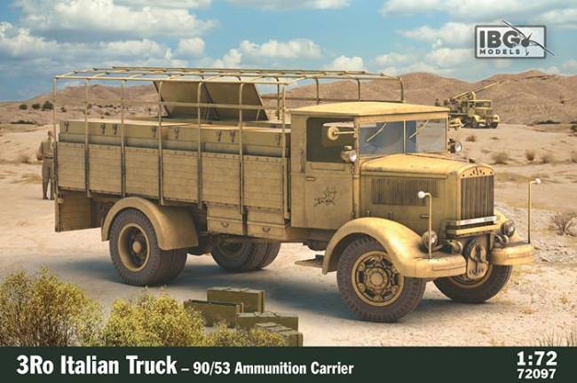 WWII Italian 3Ro Truck - 90/53 Ammunition Carrier