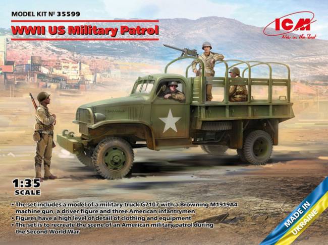 WW2 US Military Patrol - G7107 with MG M1919A4