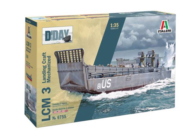 LCM3 US Landing Craft Mechanized Vehicle w/3 Crew D-Day 80th Anniversary