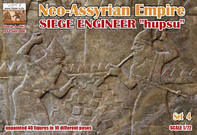 Neo-Assyrian Empire 911-605 BC Set 4 Siege Engineer Hupsu