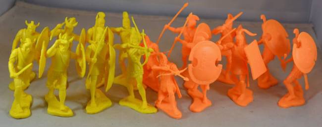 LOD 10th Anniversary The War at Troy - Greeks Vs Trojans Set 1 Neon Orange and Yellow