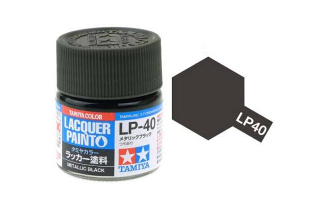 Tamiya - Metallic Black Mini Lacquer - 82140