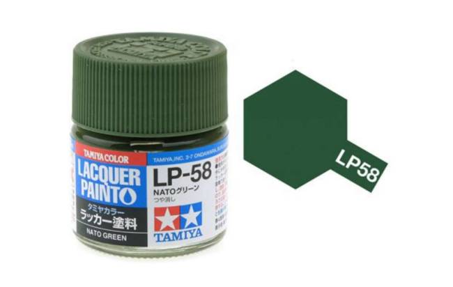 Tamiya - NATO Green Mini Lacquer - 82158