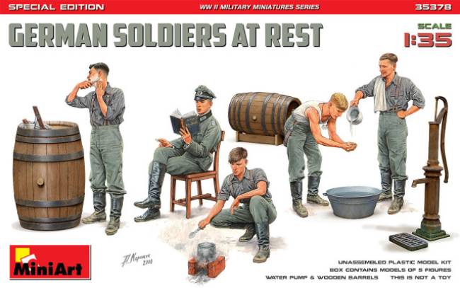 German Soldiers at Rest. Special Edition