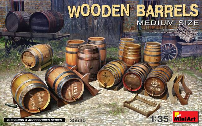 Wooden Barrels - Medium Size