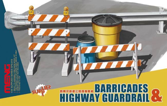 Barricades & Highway Guardrail Set