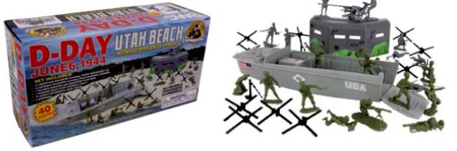 BMC WWII D-Day Utah Beach Boxed Playset