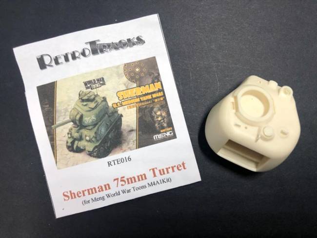 Sherman 75mm Turret for Meng Toons Tanks