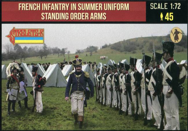 Strelets R - French Infantry in Summer Uniform Standing Order Arms