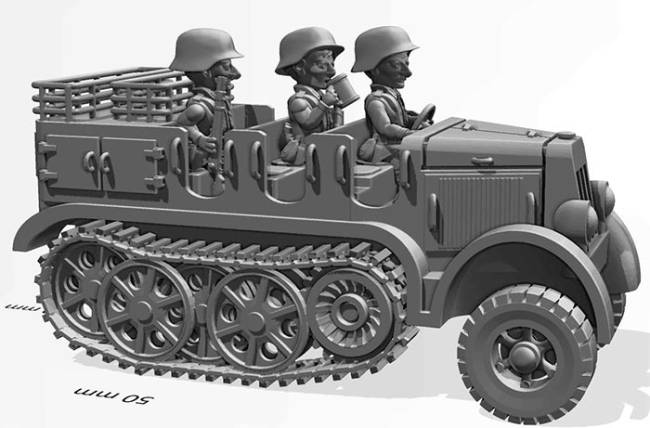 ToonKrieg German Sdkfz 7 Halftrack