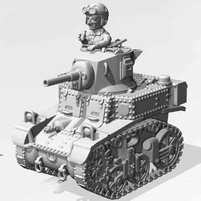 ToonKrieg US M3A1 Stuart