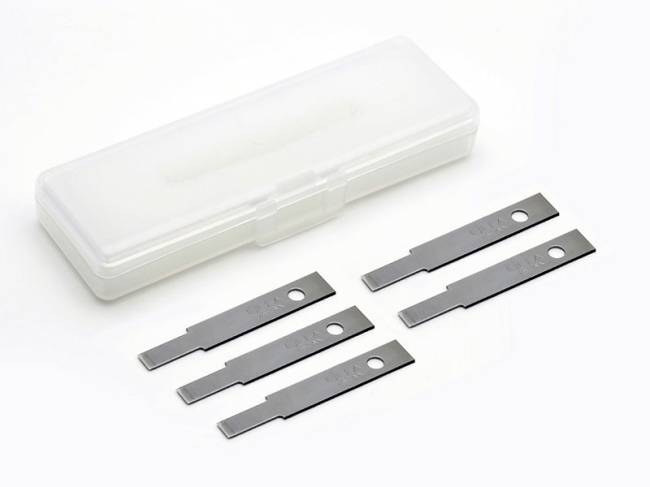 Tamiya Modelers Knife Pro Blades Narrow Chisel (5) (for knife #74098)