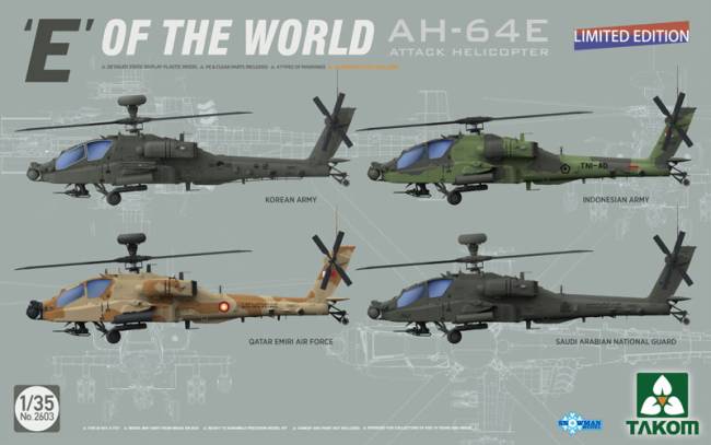 Takom E Of The World AH-64E Attack Helicopter