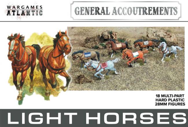 Wargames Atlantic General Accoutrements: Light Horses