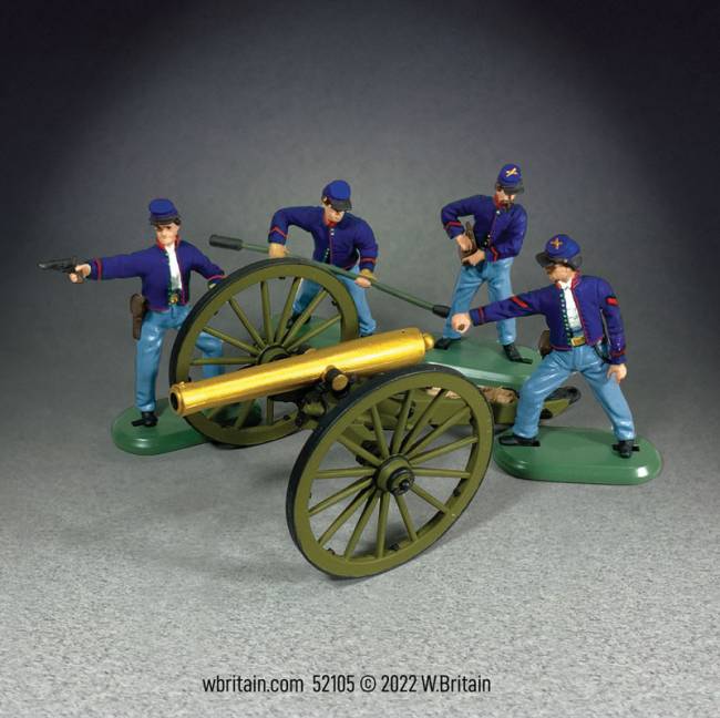 Super Deetail Plastics: 12 Pound Napoleon Cannon with 4 Union Artillery Crew