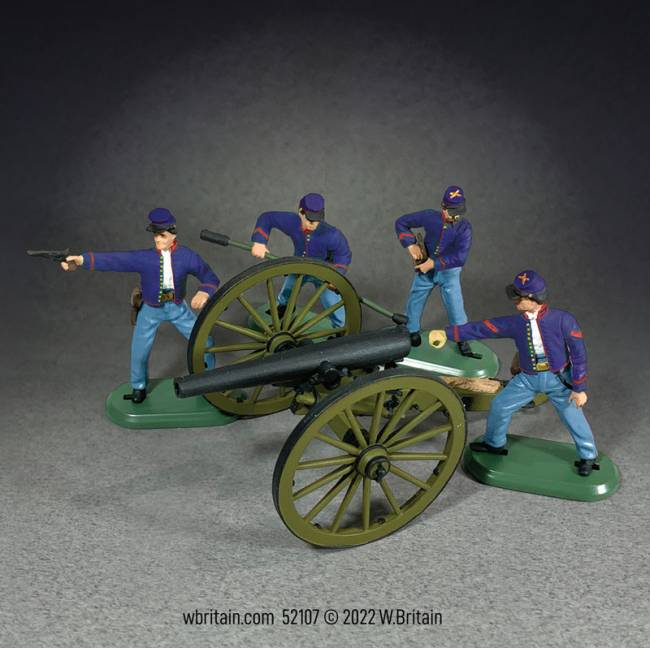 Super Deetail Plastics: 3 Inch Ordinance Rifle Cannon with 4 Union Artillery Crew