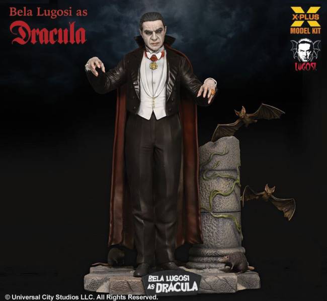 Bela Lugosi as Dracula w/Bats & Detailed Base