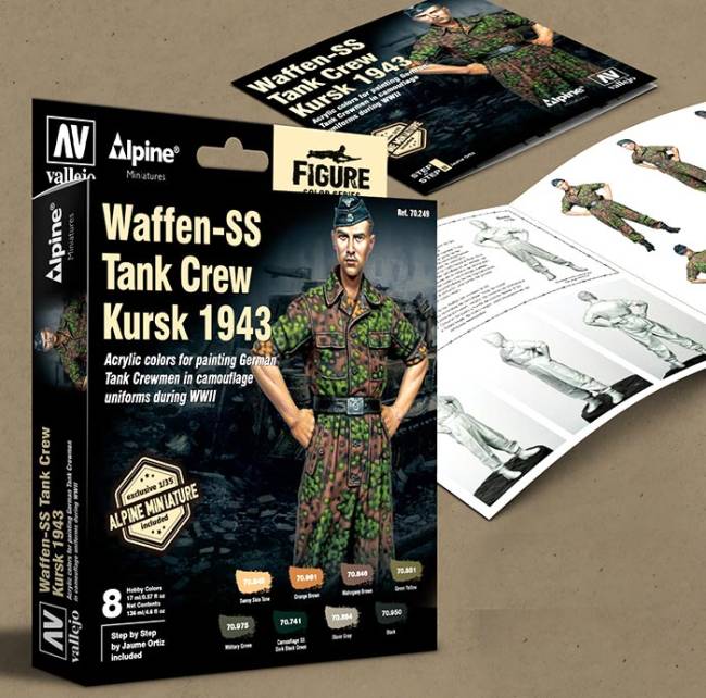 Vallejo WWII Waffen SS Tank Crew Kursk 1943 Paint Set