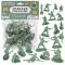 BMC Classic WWII Italian Plastic Army Men 24pc Gray-Green