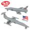 Plastic Army Men Cold War Fighter Jets - Light Gray Airplanes