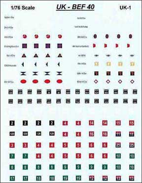 British BEF 1940 AFV Markings