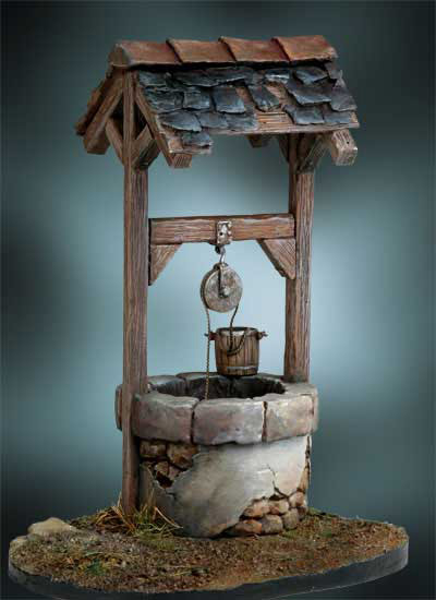 Rustic Well Display Base