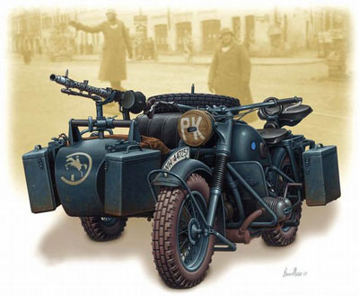 WWII German Motorcycle