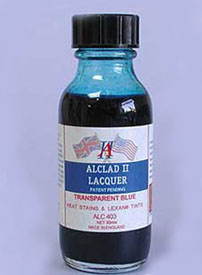 Transparent Blue Lacquer 1oz. Bottle