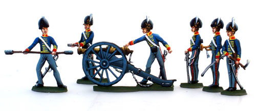 Napoleonic: British Artillery Loading with Trumpeter (7 pcs.)