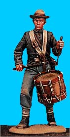 Confederate Drummer Boy Advancing