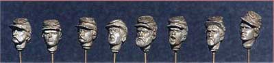 Pack of 8 Assorted Kepi Heads