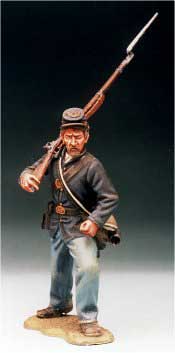 Union Infantry Attacking, Rifle Over Shoulder