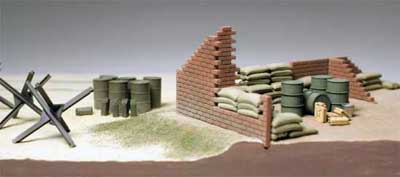 Brick Wall, Sand Bag & Barricade Set