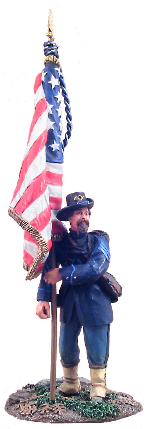 American Civil War: Union Iron Brigade Flagbearer at Rest