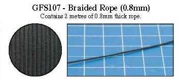 Hobby Rounds- Braided Rope (0.8mm)