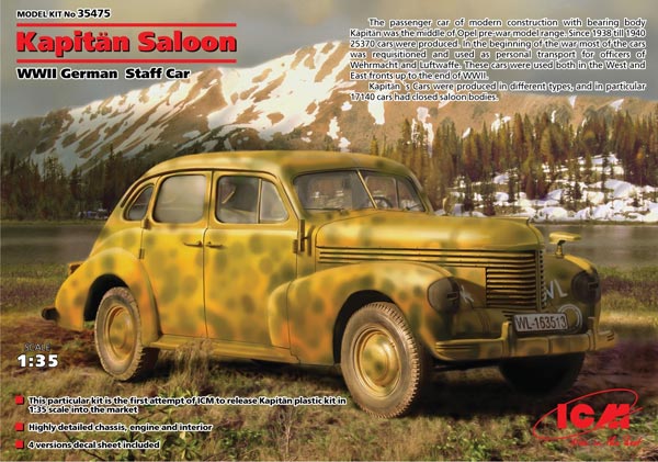 WWII German Kapit’n Saloon Staff Car