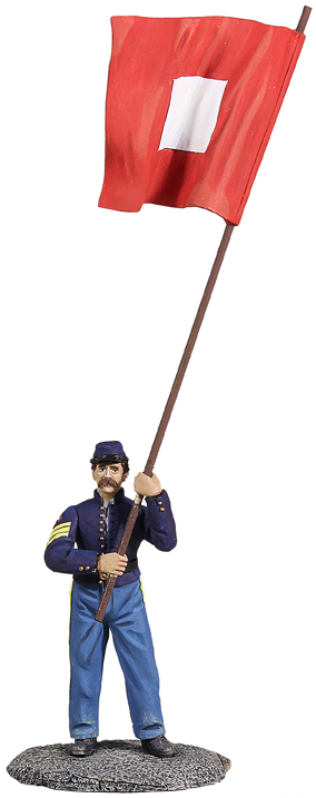 American Civil War: Union Signalman with Signal Flag