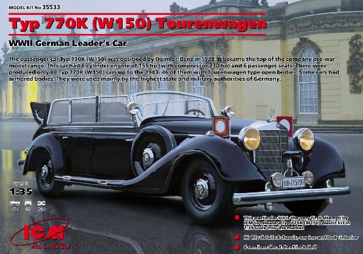 WWII Type 770K W150 Tourenwagen German Leaders Car