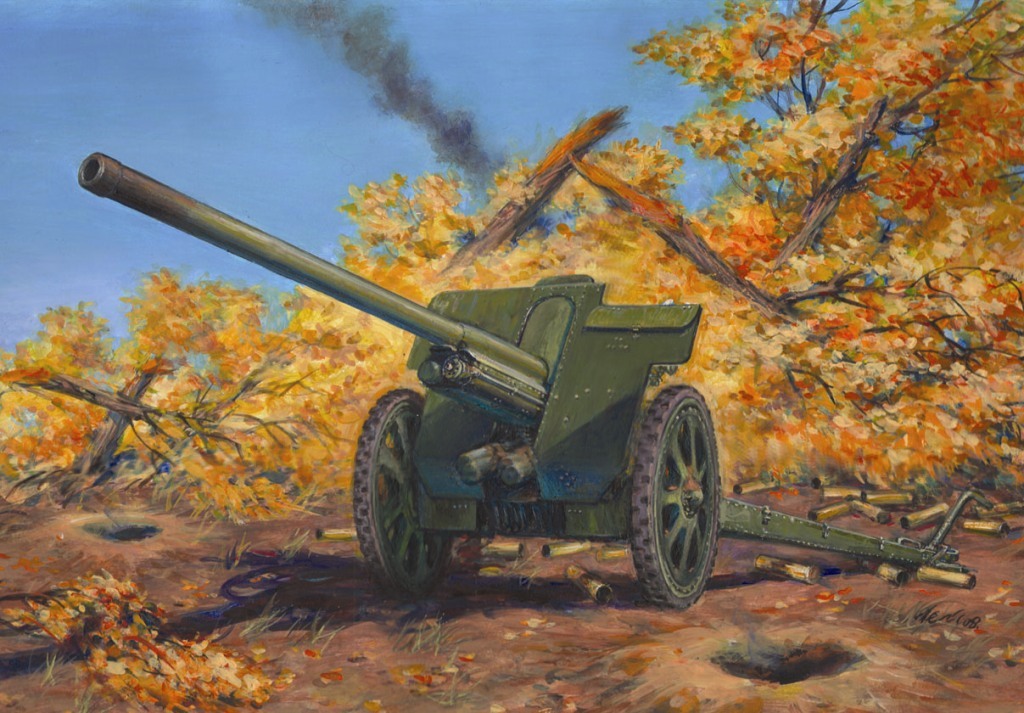 WWII 76,2mm F22 Soviet Divisional Gun