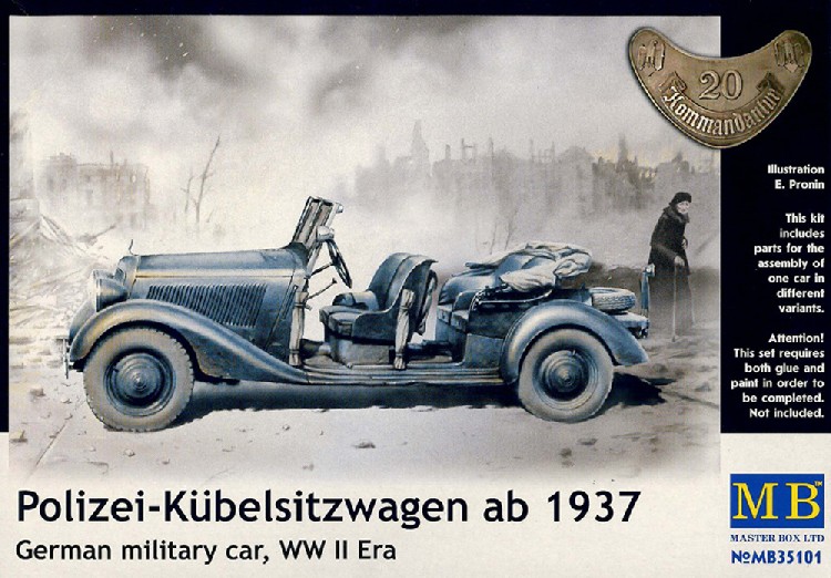 German Staff Car, Type 170V, K’belwagen, Fr’here Ausf’hrung 1936