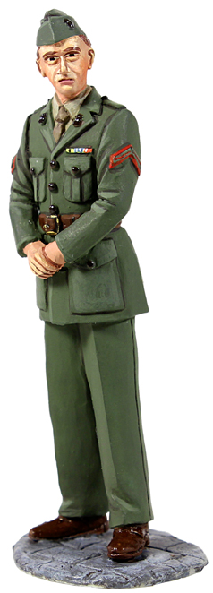 Jack Tars & Leathernecks Collection: U.S. Marine in Green Winter Service Dress, WWII