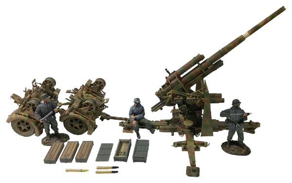 WW2: German 88mm Flak 36, Dual Purpose Gun with 3 Man Crew