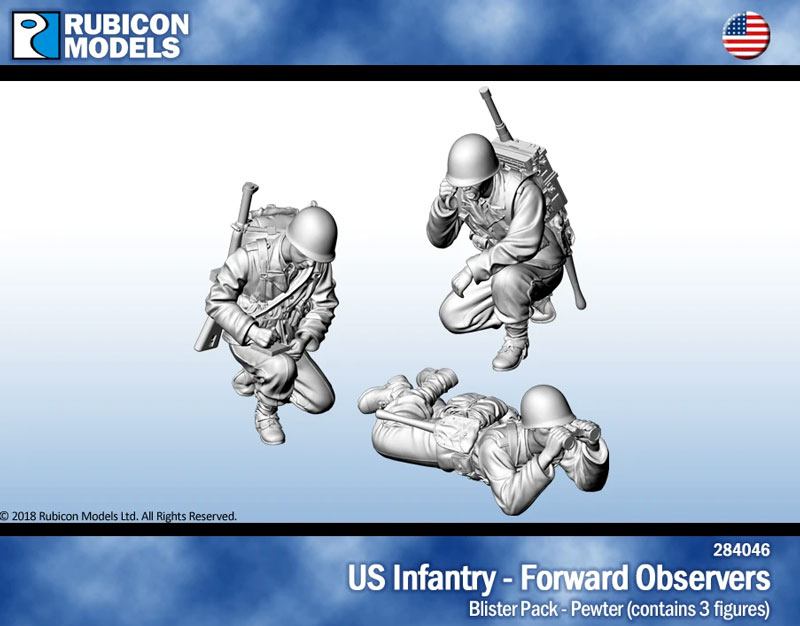 US Infantry Forward Observers Set 1- Pewter